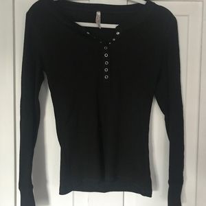 Black Long Sleeve Top